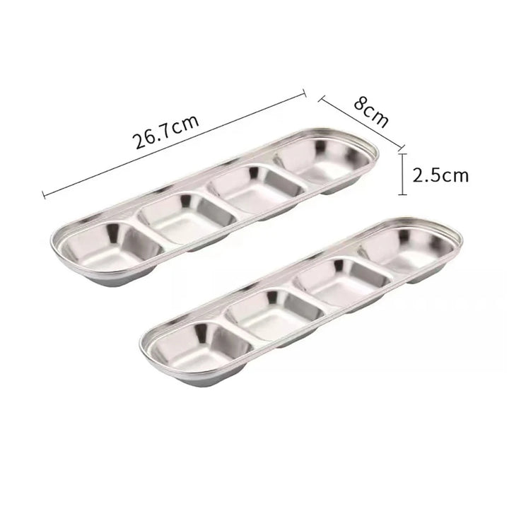 Stainless Steel BBQ Seasoning Plates