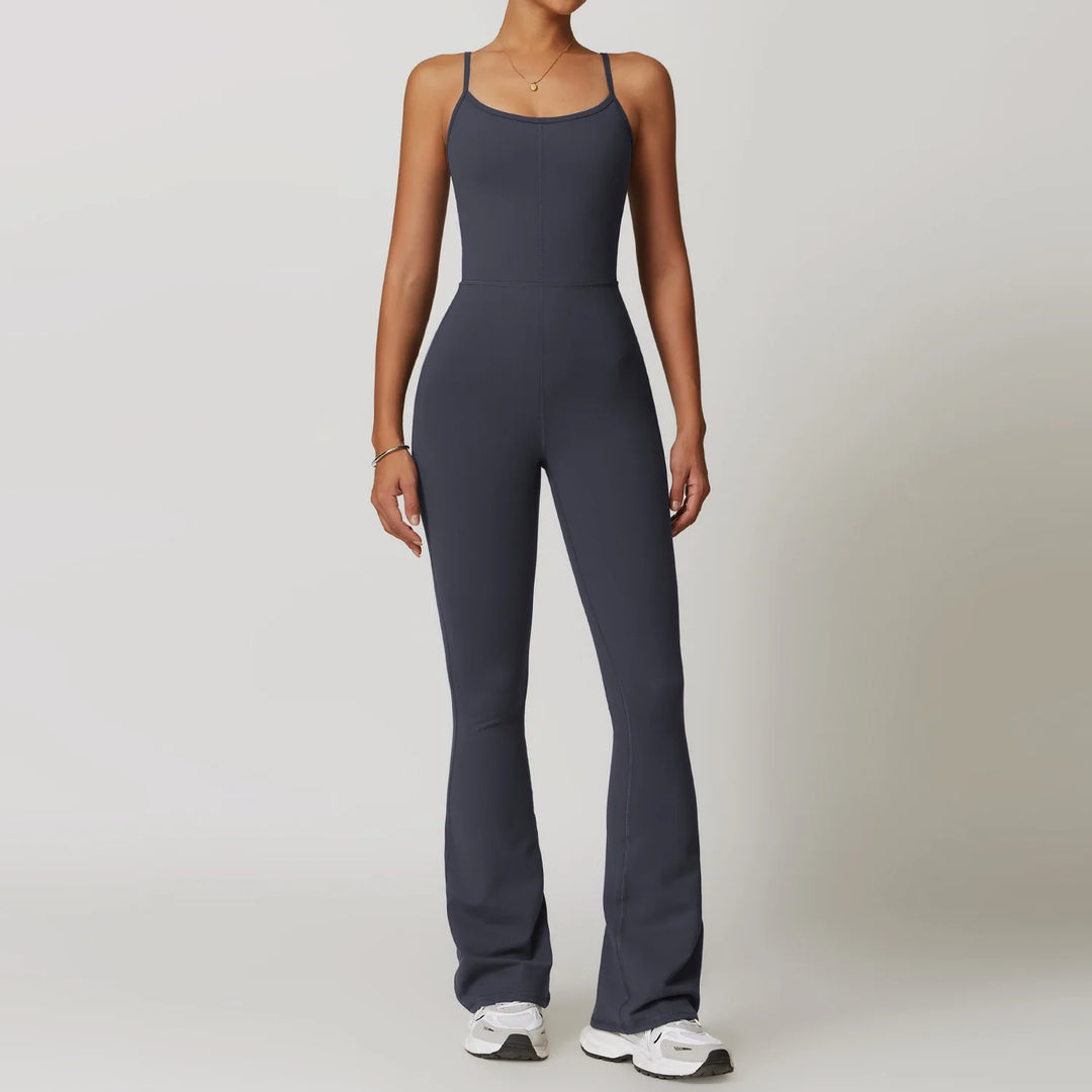 Women's Stretch Gym Jumpsuit