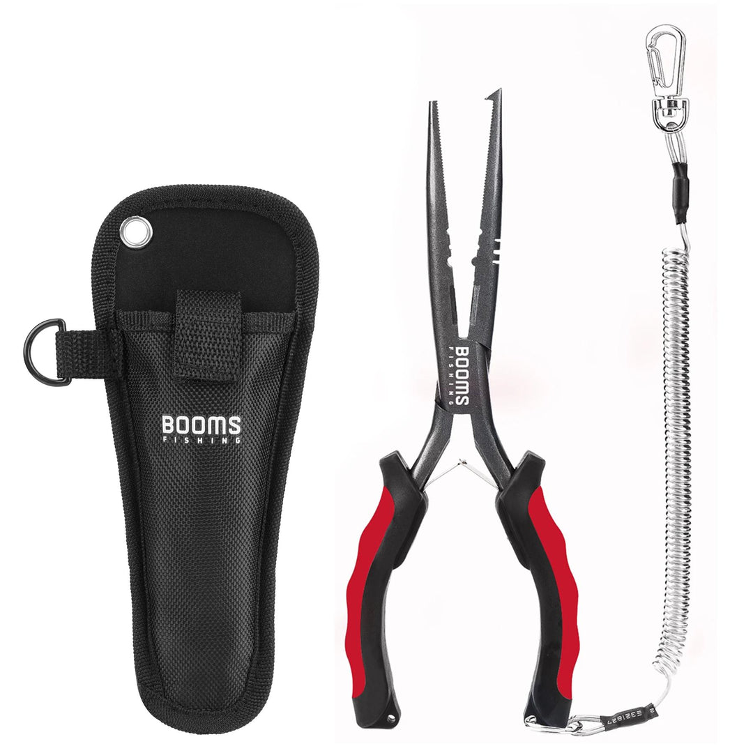 Long Nose Fishing Pliers with Line Cutter and Hook Remover