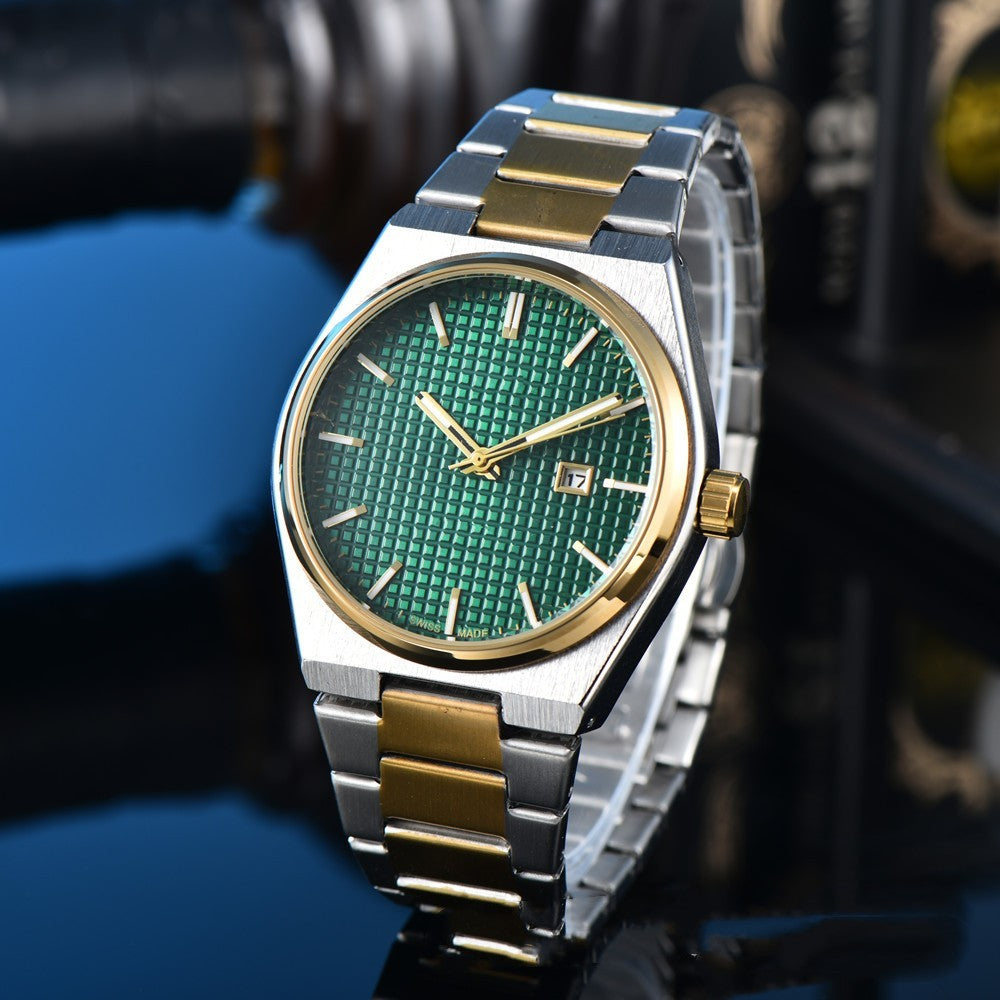 Business Casual Steel Belt Quartz Watch Men