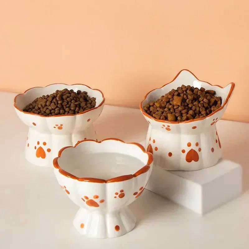 Elevated Ceramic Cat Bowls