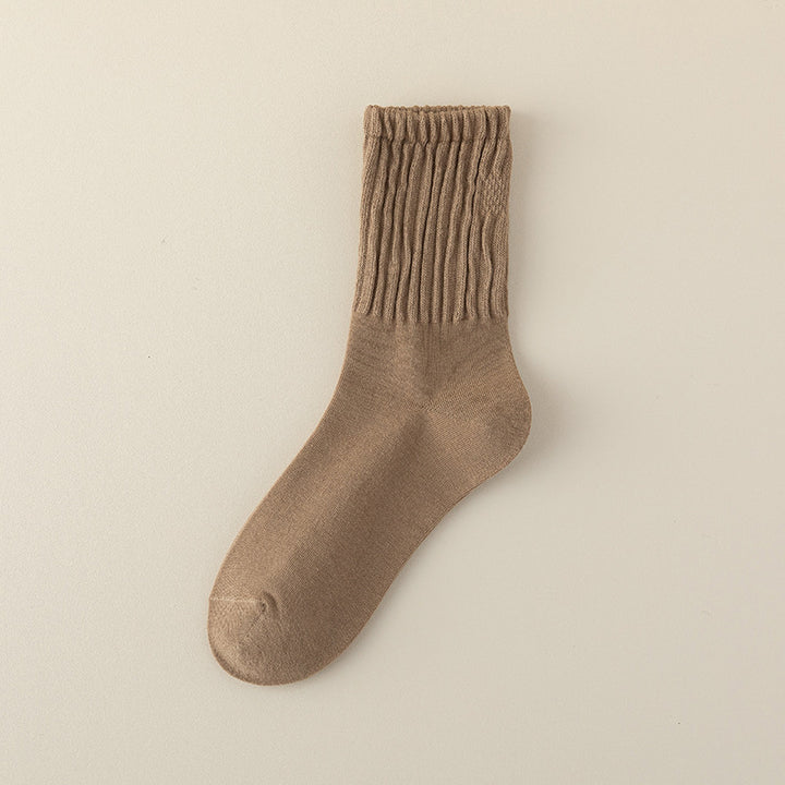 Women's Mid-Tube Cotton Socks for Spring and Autumn