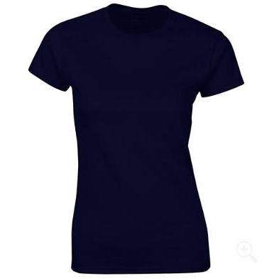 100% Cotton Solid Color Short Sleeve Women's T-Shirt