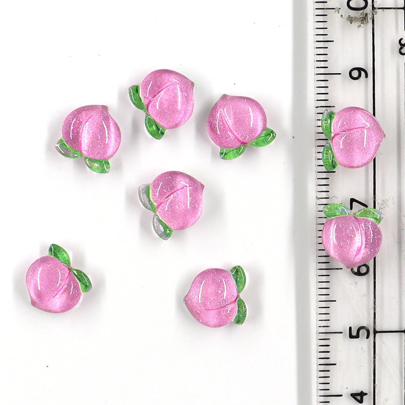 Summer Resin Mini Cherry Fruit Charms