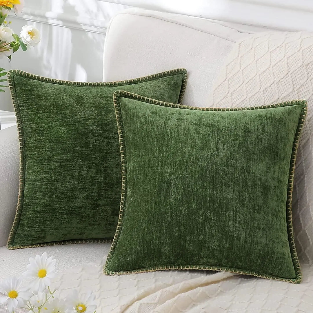 Soft Chenille Velvet Throw Pillow Cover