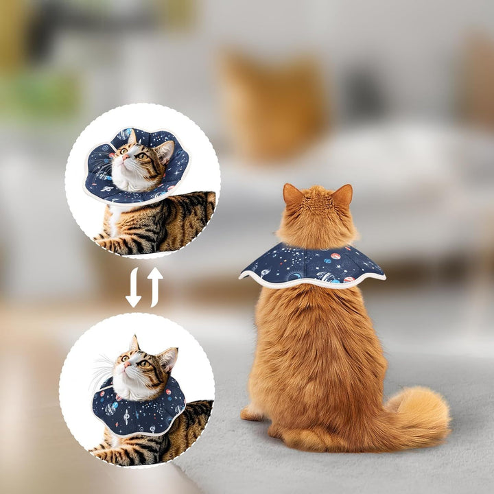 Cat Cone Collar Soft Cat Recovery Collar To Stop Licking Protective Cat Neck Cone After Surgery For Small Medium Cats Kittens