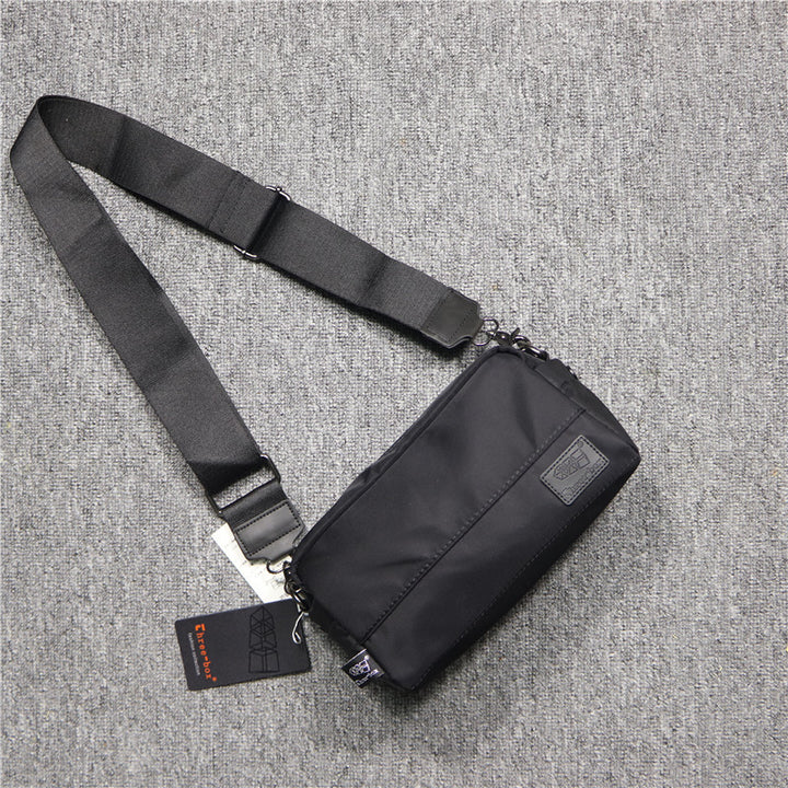 Men's Oxford Cloth Shoulder Bag Casual Nylon Canvas Messenger Backpack Japanese Small Square Bag