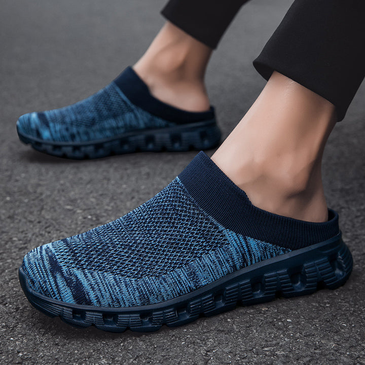 Flyknit Slip-on Loafers Sock Mesh Breathable Trendy Sports Casual Shoes