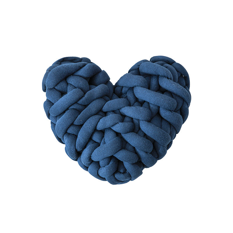 Heart-Shaped Decorative Knot Cushion