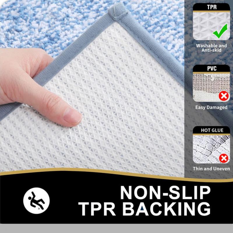 Extra Soft & Absorbent Bathroom Rug Mat - Washable Non-Slip Carpet for Bathroom Floors