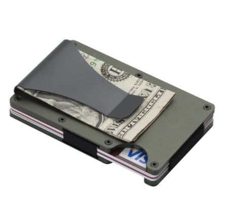 Carbon Fiber Wallet Aluminum Alloy Bank Card Holder