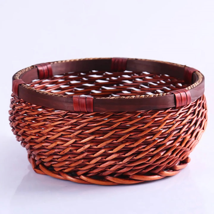 Hand-Woven Waterproof Wicker Storage Basket