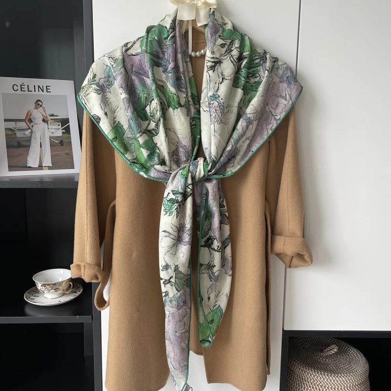 Luxury Silk Cashmere Scarf