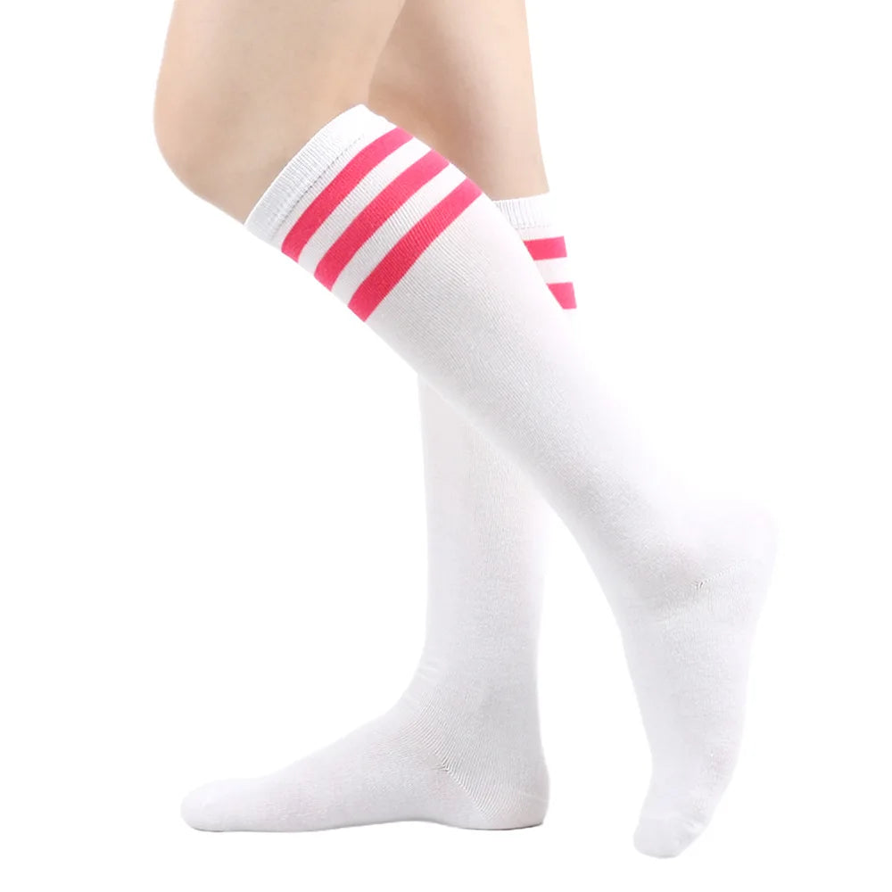 Striped Cotton Women’s Harajuku Style Calf Socks