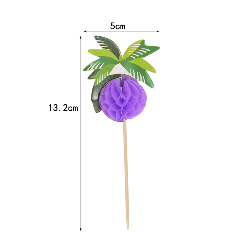 Hawaiian Luau Cocktail Picks - Tropical Party Decor (30/50pcs)