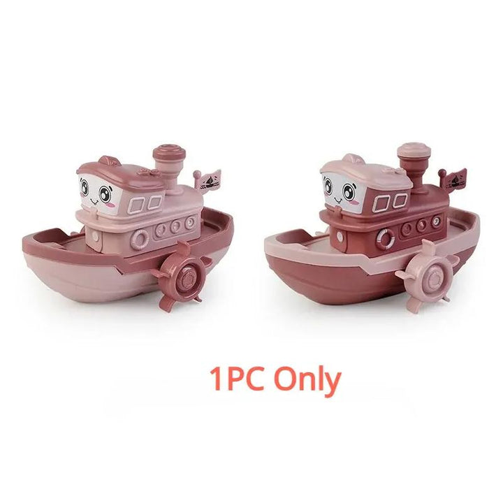 Wind Up Cartoon Ship Bath Toy for Kids