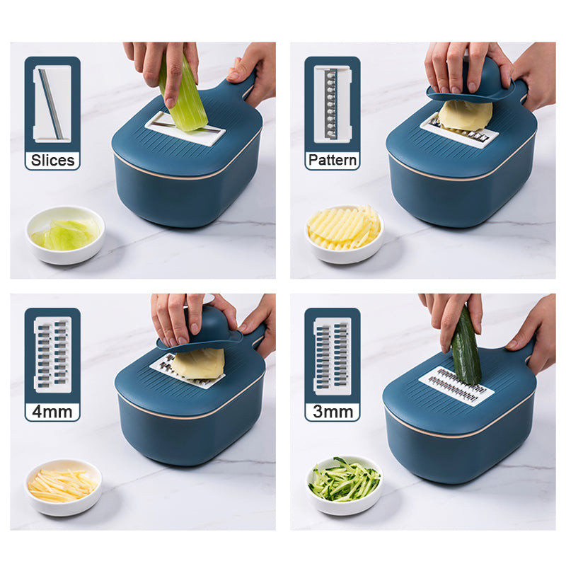 Multifunction Vegetable Cutter with Drain Basket