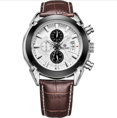 Multifunctional Single Calendar Men's Quartz Watch