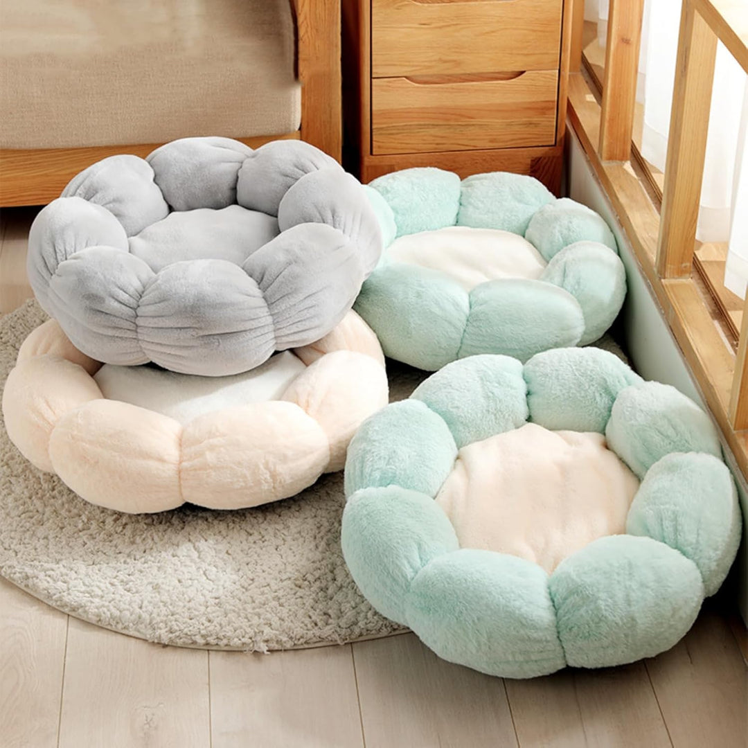 Cute Round Flower Pet Bed