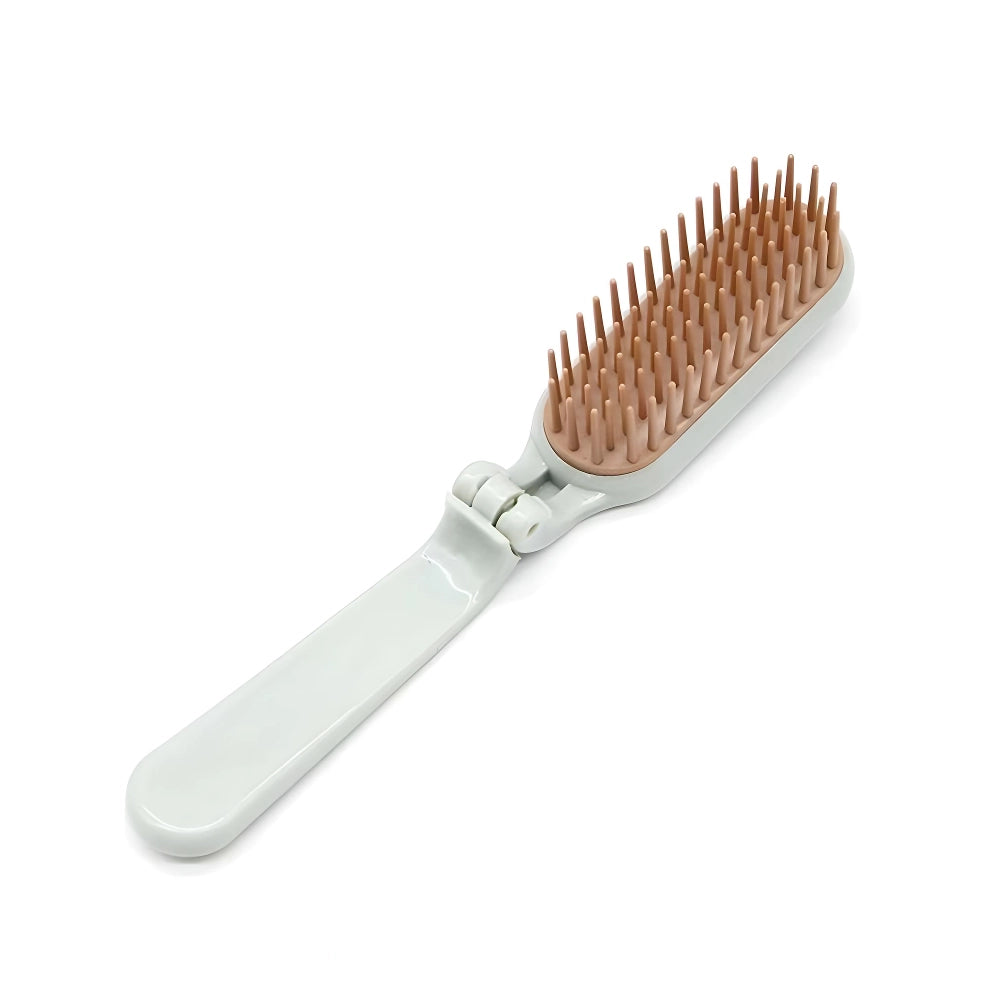 Compact Foldable Detangling Hair Brush & Scalp Massager