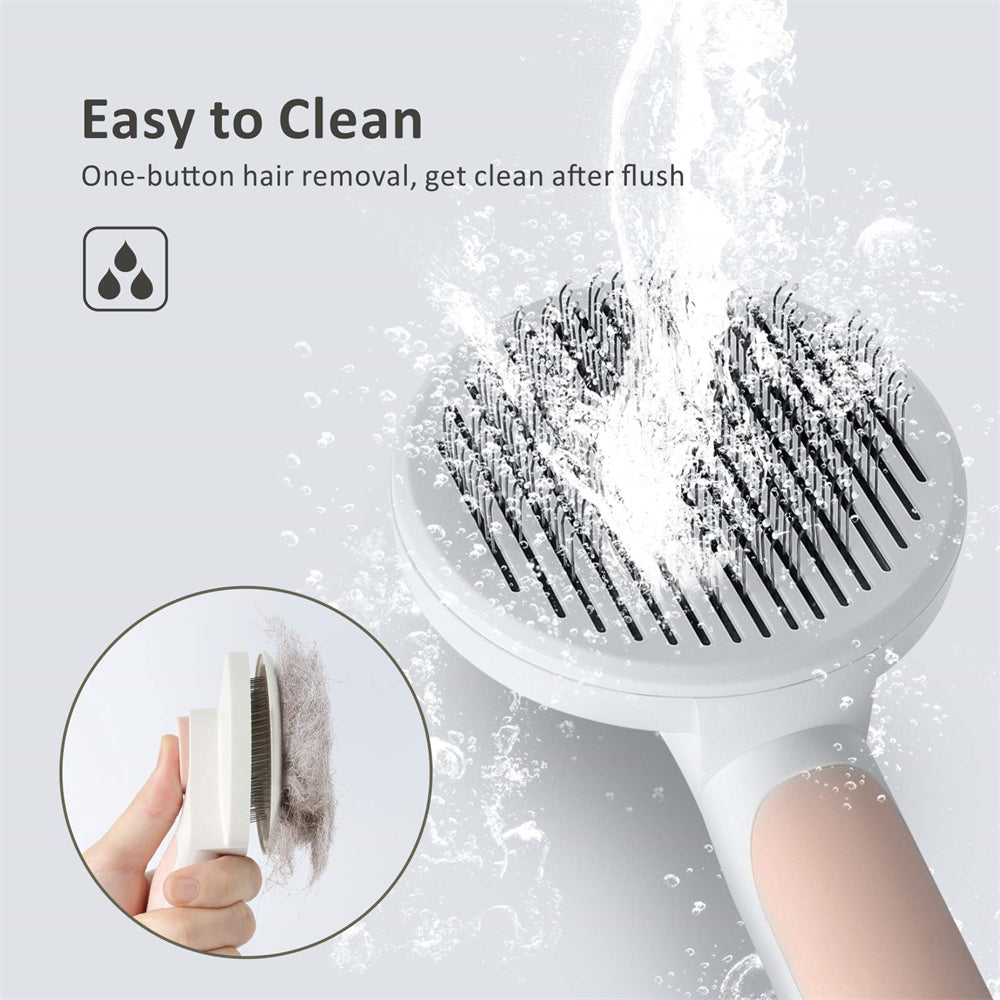 2-in-1 Cat & Dog Grooming Brush for Shedding, Detangling, and Massaging