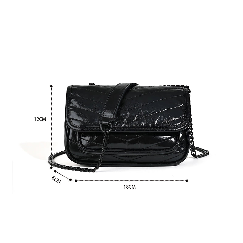 Leather Small Square Crossbody Bag