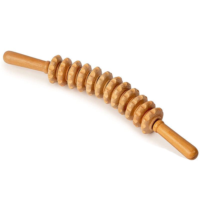 Wood Therapy Roller Massage Tool for Cellulite and Lymphatic Drainage