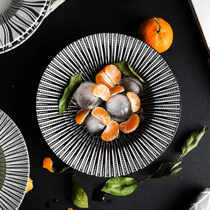 Elegant Ceramic Deep Plates for Pasta, Soup, and Salads