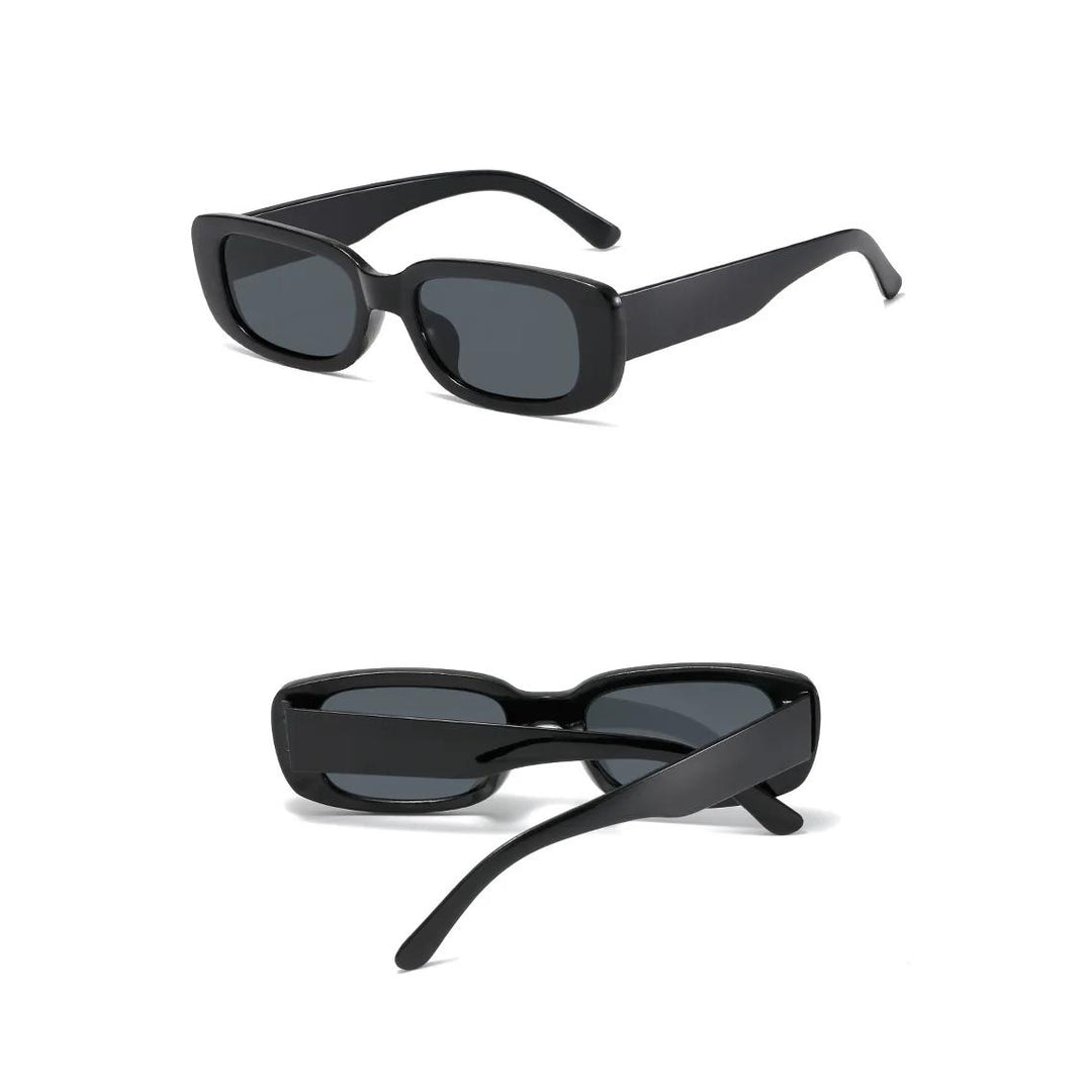 Trendy Vintage Square Frame Sunglasses with UV400 Protection