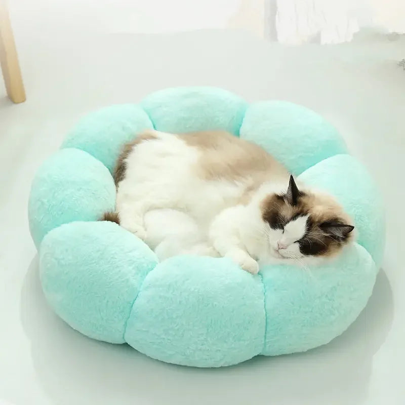 Cute Round Flower Pet Bed