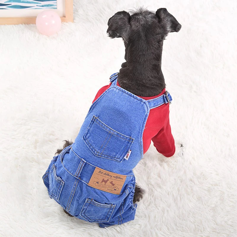 Denim Dog Jumpsuit