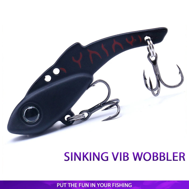 VIB Fishing Lures Metal Jig Bait Treble Hook Sinking Swimbait