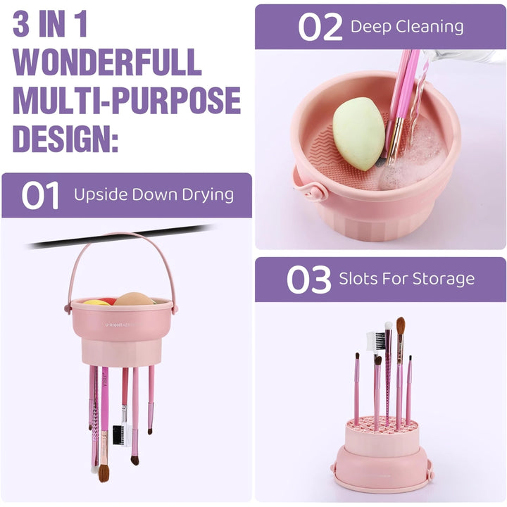 Silicone Makeup Brush Cleaner and Drying Bowl