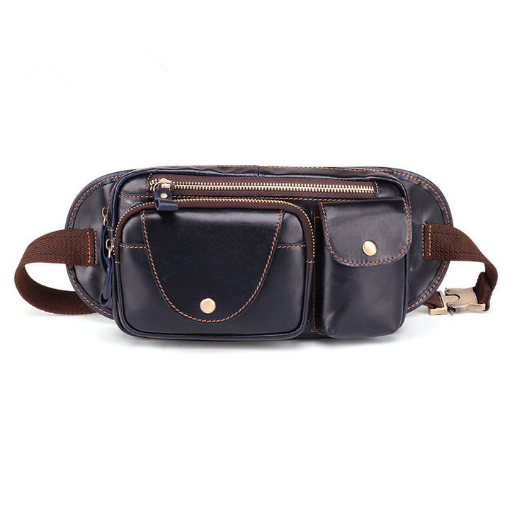 Outdoor Leisure Leather Retro Fashion Multifunctional Waist Chest Bag