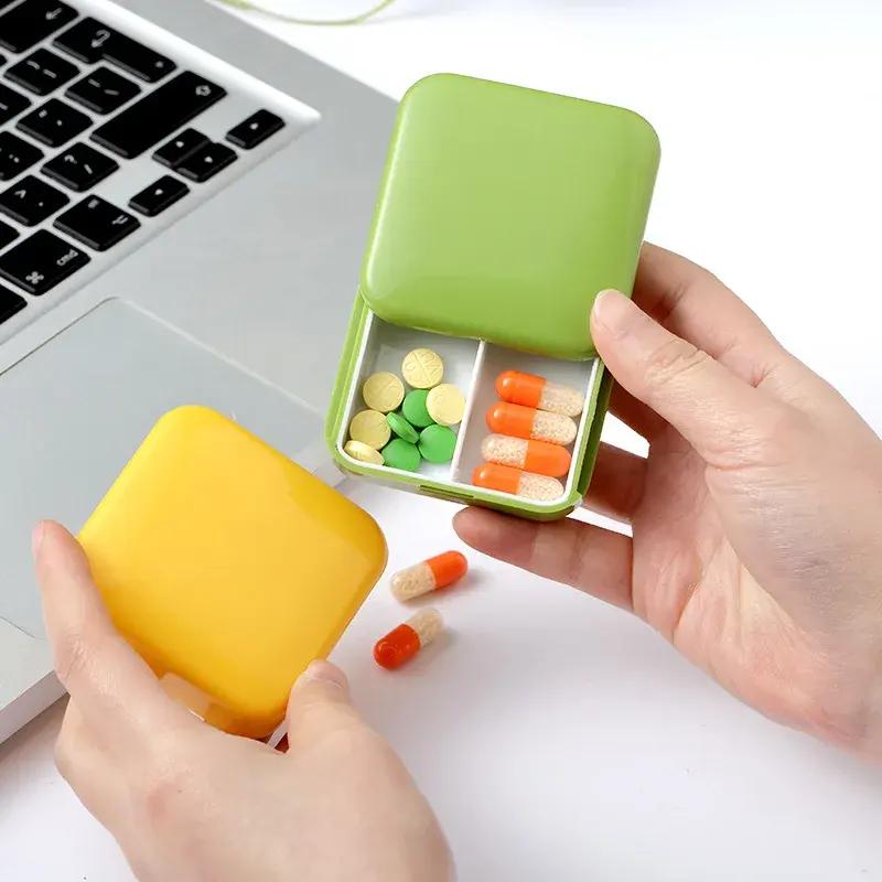 Compact 2-Grid Portable Mini Pill Box