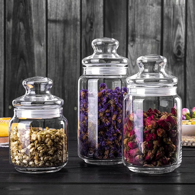 Portable Glass Tea Storage Jar