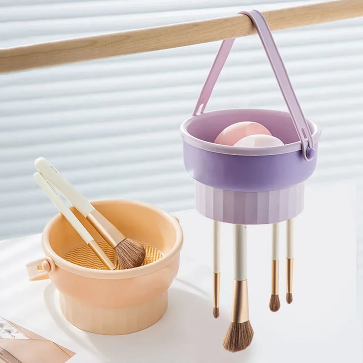 Silicone Makeup Brush Cleaner and Drying Bowl