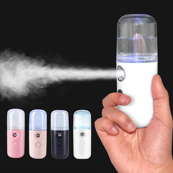 Mini Nano Facial Mist Sprayer - USB Rechargeable Humidifier & Moisturizer