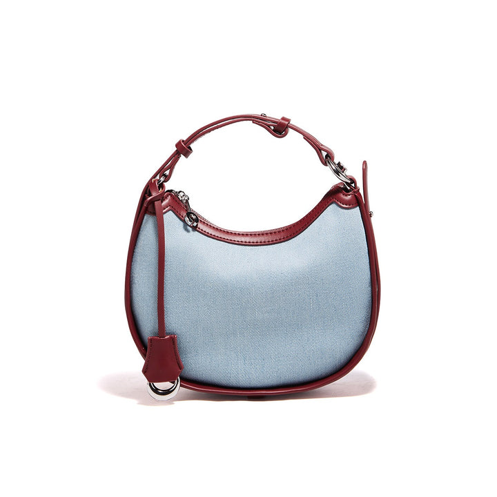 Elegant Blue Denim Shoulder and Crossbody Bag