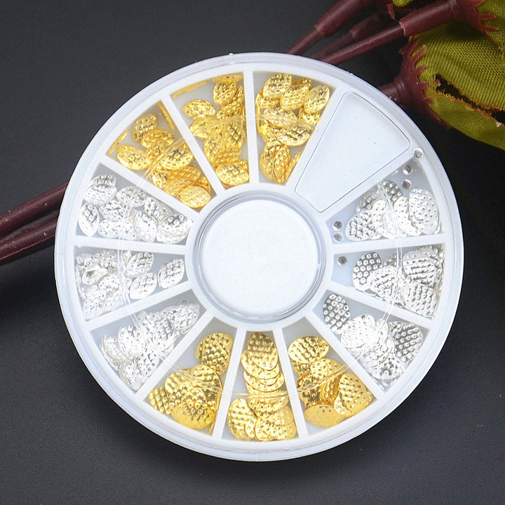 Metal Flower Nail Art Decoration Wheel