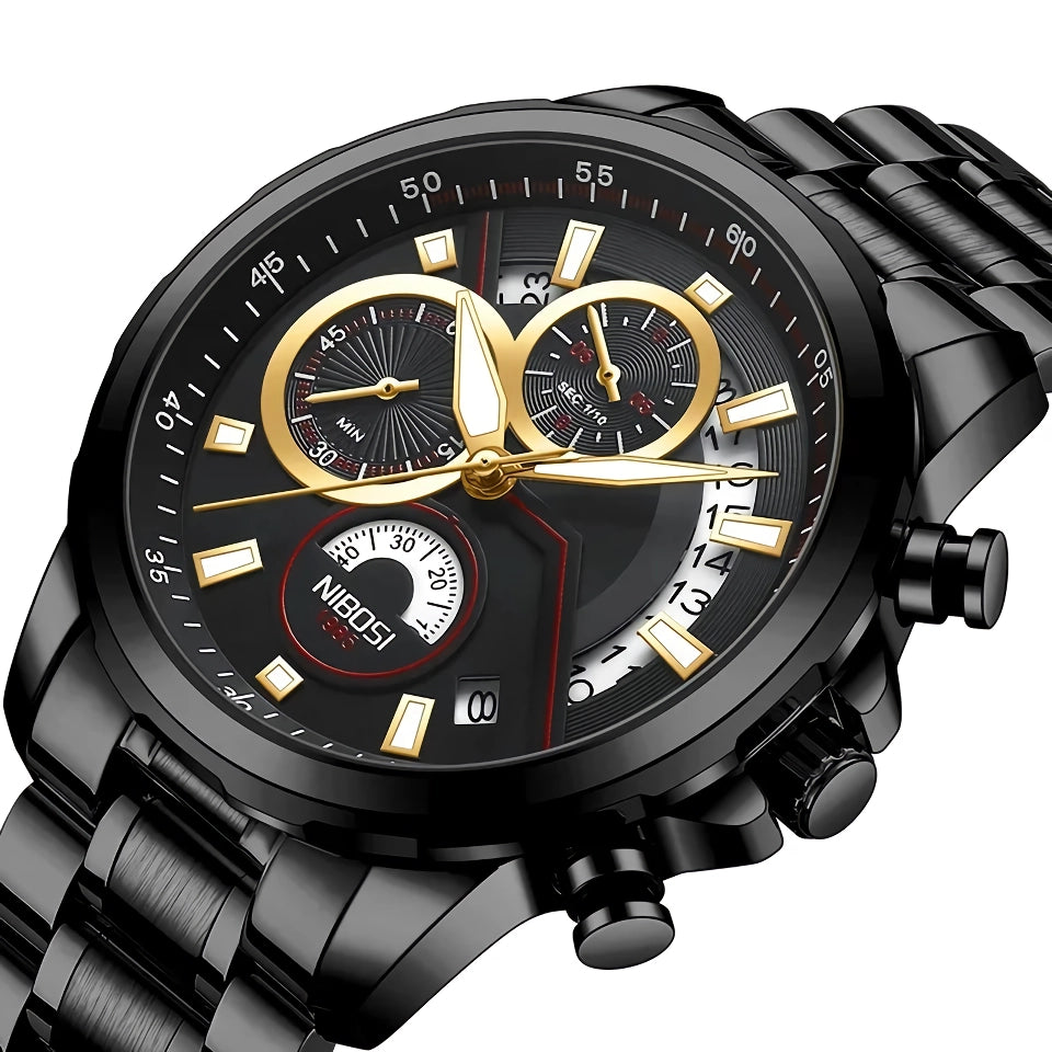 Luxury Men's Luminous Sport Chronograph Waterproof Watch