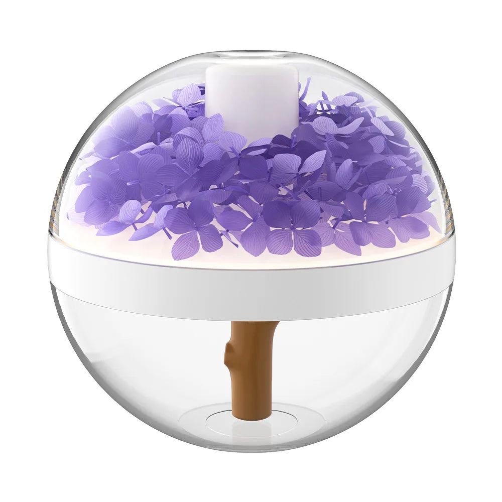 Portable Wireless Air Humidifier with Eternal Flower & Warm White Lamp