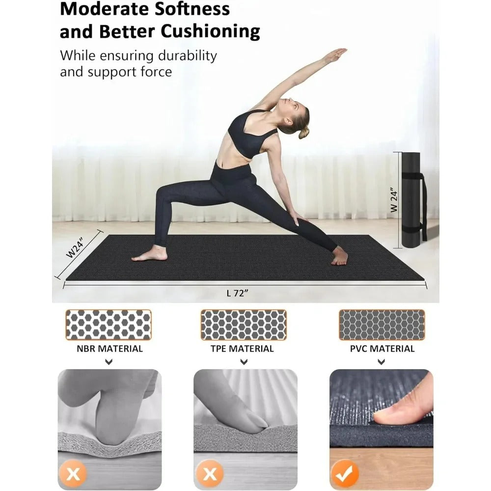 Large 7mm Thick Exercise Mat