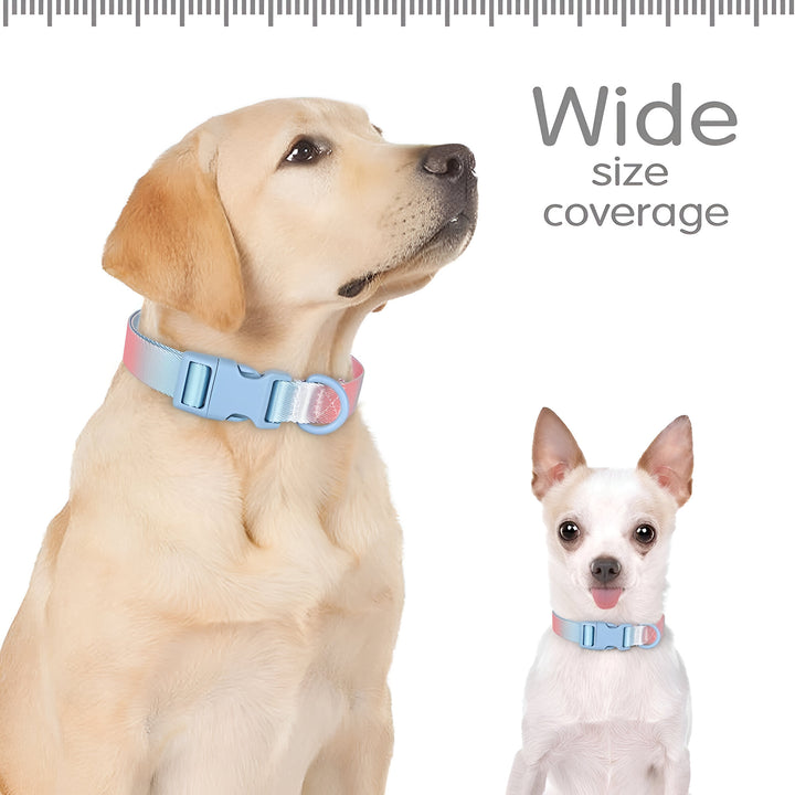 Colorful Print Nylon Dog Collar