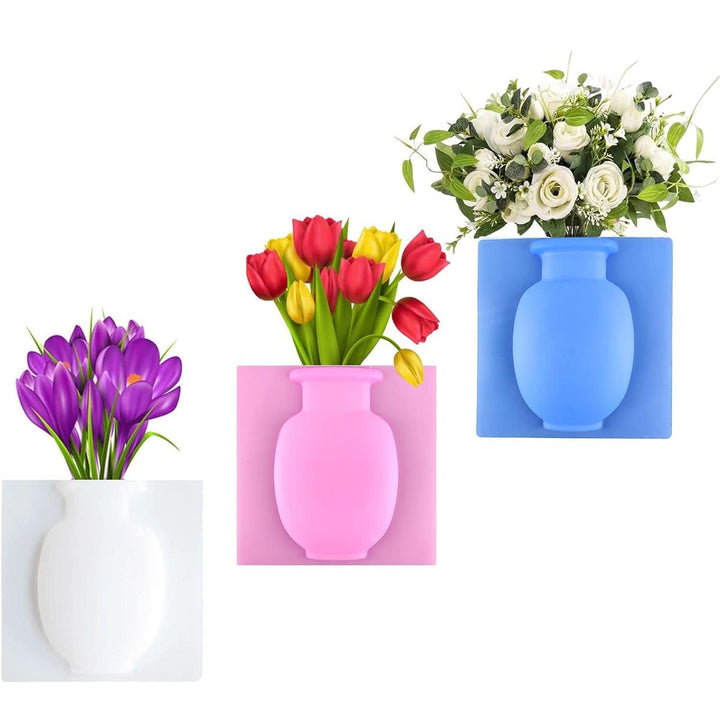 Modern Silicone Suction Cup Wall Vase