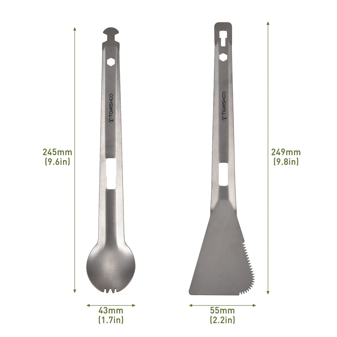 Titanium Multi-Use Camping Utensil Set