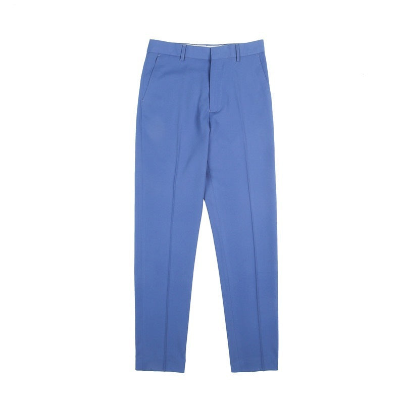 Men's Springsummer Draping Solid Color Casual Suit Pants Stretch Comfortable Suit Pants Trousers