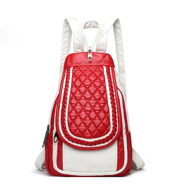 Luxury Vintage Women's Leather Backpack