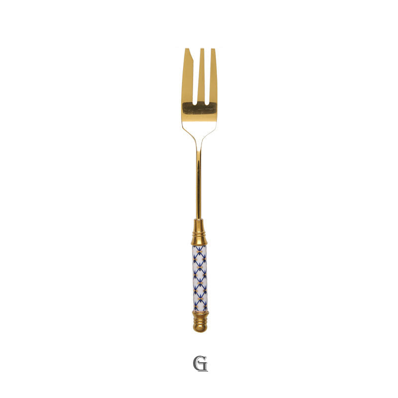 Elegant Gold Dessert Fork