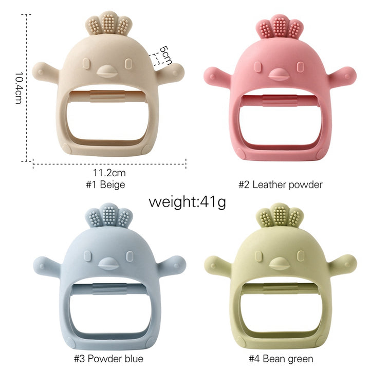 Soft Silicone Baby Teething Gloves Pacifier